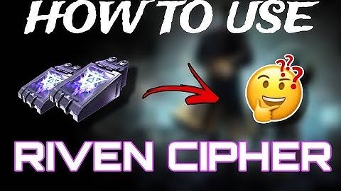 Warframe | How To Get And Use RIVEN CIPHER 2024 Easy Way !