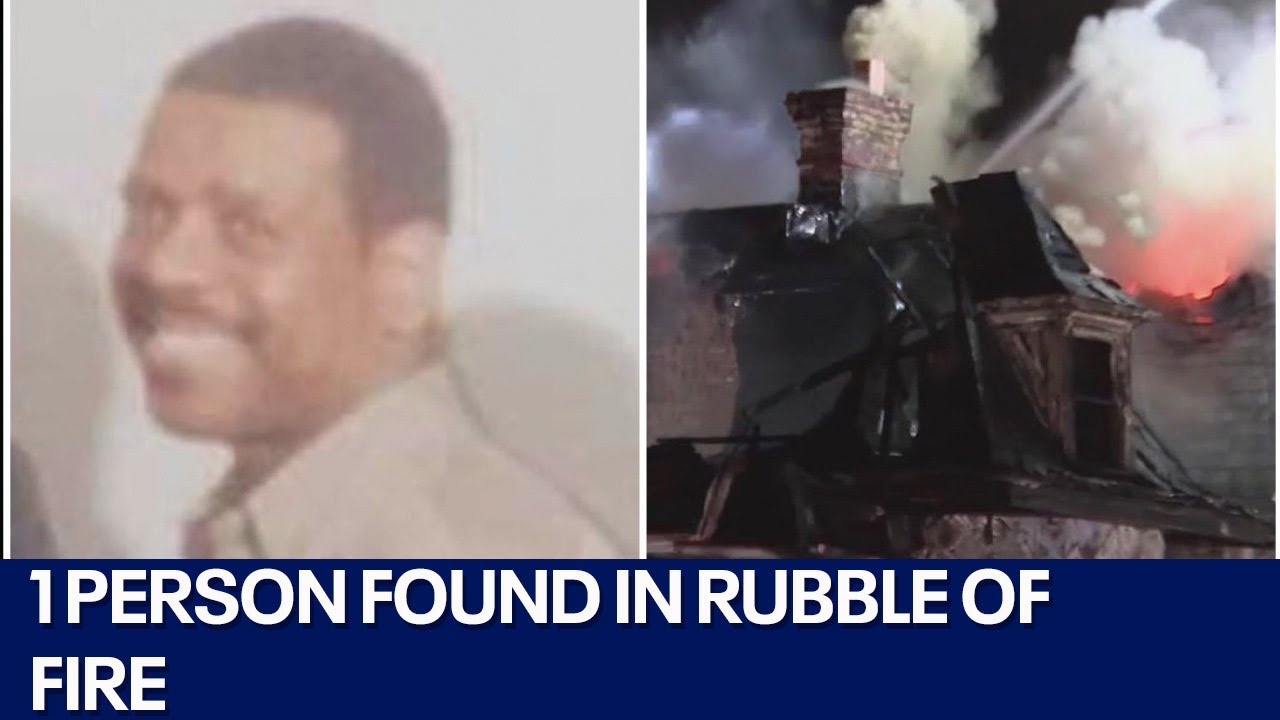 1 person found in rubble of house fire - YouTube