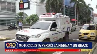 Accidente en el centro de Bucaramanga: motociclista perdió un brazo y una pierna | Oro Noticias