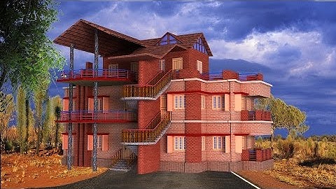 3D House Model Part-12 Autocad Basic 2D & 3D Bangla Tutorials Plan (অটোক্যাড বাংলা)