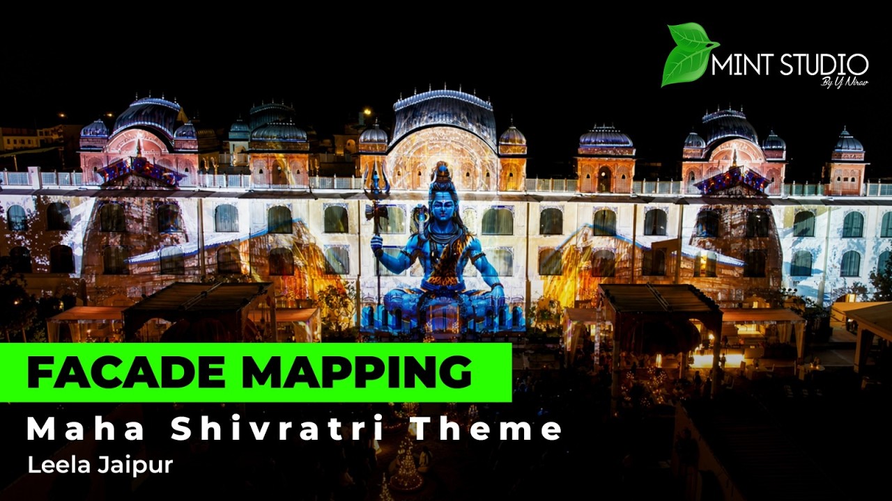 Projection mapping showreel at Leela Jaipur