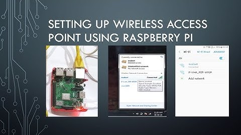 Setting up Wireless Access Point using Raspberry Pi