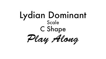 Lydian Dominant Scale (C Shape)