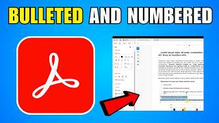 How To Create Bulleted And Numbered Lists In Adobe Acrobat (2026) (Complete Guide)