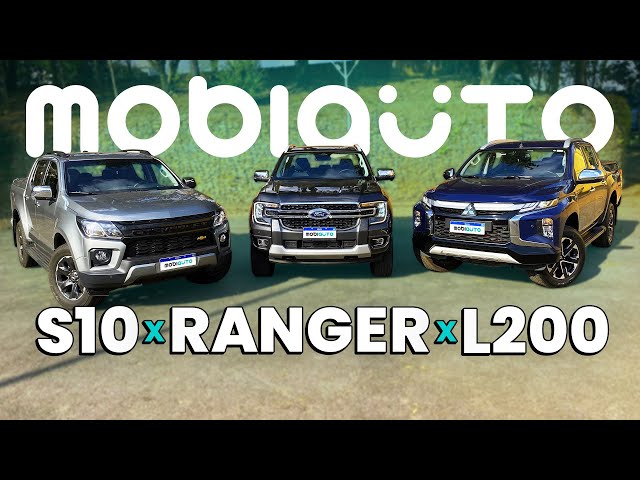 Carros na Web, Comparativo entre Mitsubishi L200, Mitsubishi L200,  Mitsubishi L200 e Ford Ranger