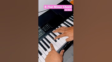 B Flat Minor Chord #chords #pianochords #minorchords #shorts #shortsvideo #viral #tutorial #lessons