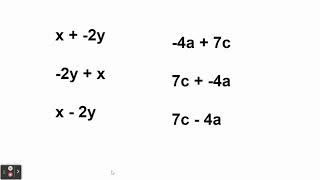 Write Equivalent Algebraic Expressions 1