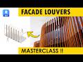 Facade Louvers detail in just 10 Mins | Revit Masterclass