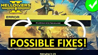 how to fix helldivers 2 