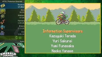 Pokemon Emerald Any% Glitchless Speedrun in 3:00:00 Part 3 (Credits and In-game Time)
