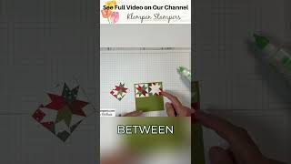 DIY Quilt Card: Easy Paper Crafting Technique! #shorts