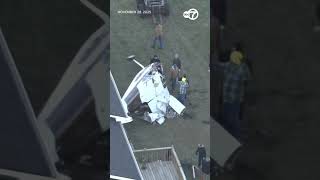 2 injured after small plane goes off runway, crashes at airpark in DuPage County: VIDEO