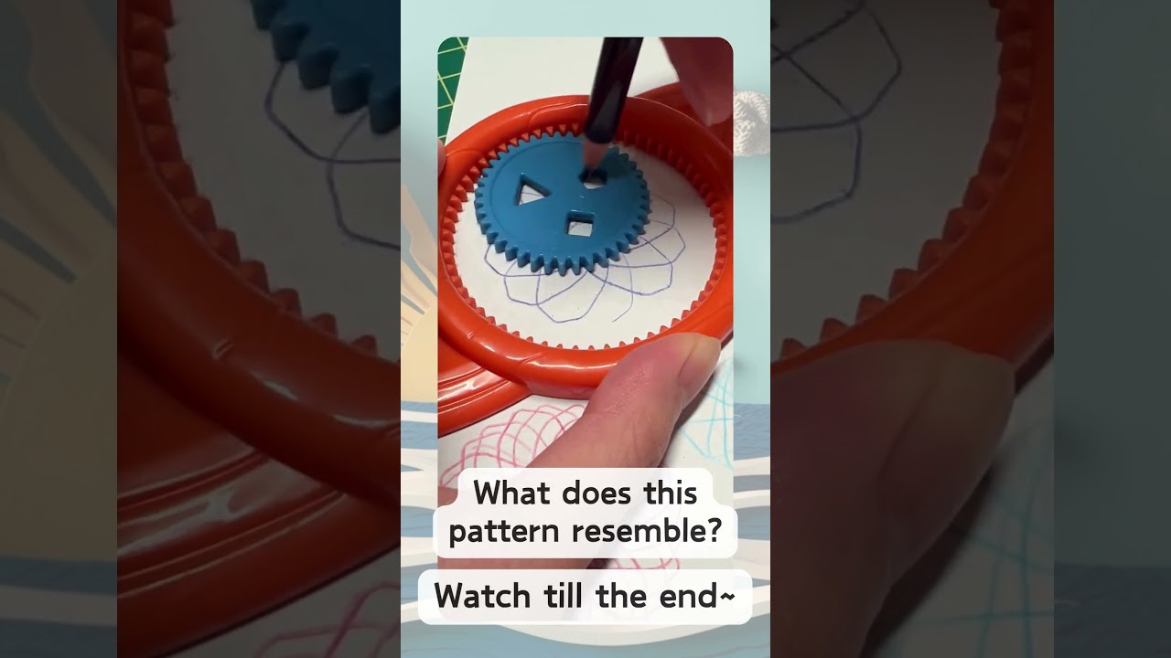 Satisfying geometric patterns Spirograph art 