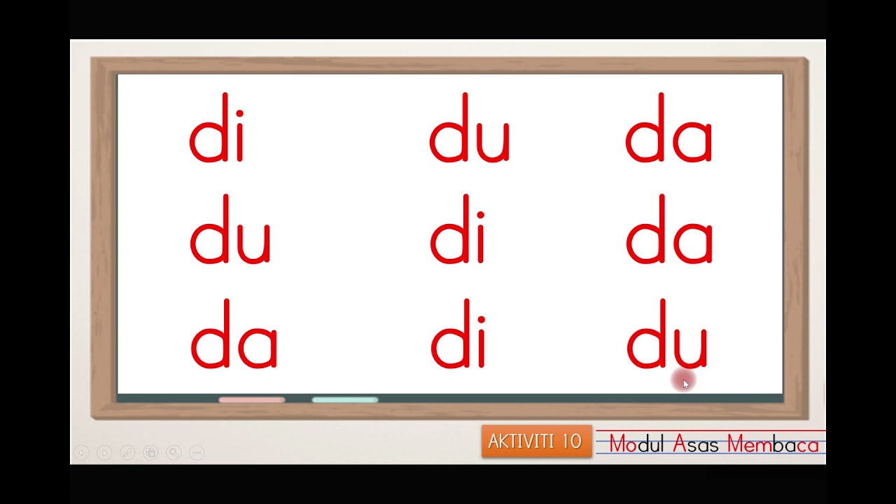 Video Pdpr A10 Suku Kata Da Di Du Youtube