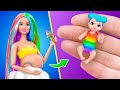 14 DIY Baby Doll Hacks and Crafts / Miniature Rainbow Baby, Cradle, Bottle and More!