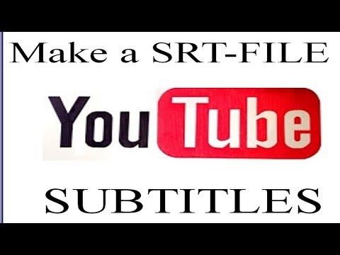 SUBTITLES on / for YOUTUBE video via SRT file create make add upload to closed captions how to