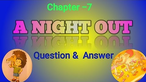 A Night out || question &  answer|| class3||english||BY Vijay sir