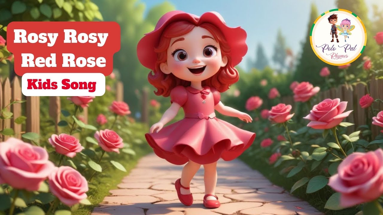 Red Rose Kids Song | Nursery Rhyme | Polo Pal Rhymes #kidsvideo # ...