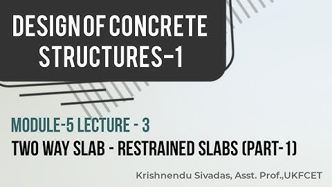 DCS Module -5 Two way restrained slab part-1