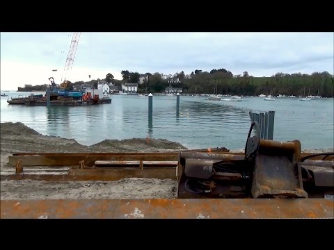 construction du nouveau port de plaisance ; guidel plages ; travaux ; bretagne ; suite