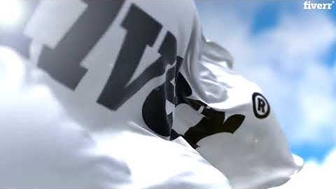 Create an animated flag with your logo or text - Best Logo Animation service