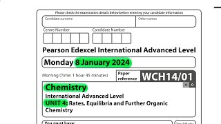 A level | Chemistry | Unit 4 | January 2024