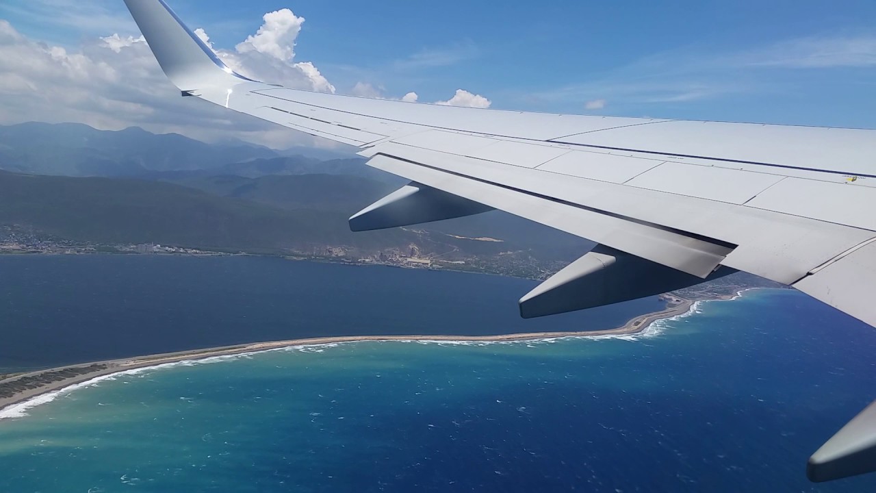 737-800 Departing Norman Manley International Airport.  Runway 12