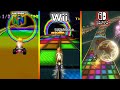 N64 rainbow road  mario kart 64 vs mario kart wii vs mario kart 8 deluxe nintendo switch