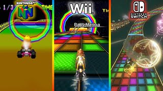 N64 Rainbow Road - Mario Kart 64 vs. Mario Kart Wii vs. Mario Kart 8 Deluxe (Nintendo Switch)