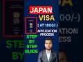 Japan Visa Application Process 2025 | Step-by-Step Guide for Indians #shorts #issei #inosuke #memes