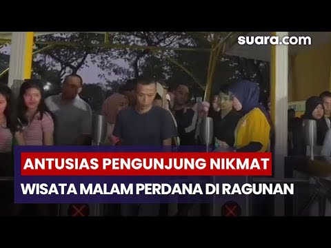 Antusias Pengunjung untuk Nikmati Wisata Malam Perdana di Kebun Binatang Ragunan - video from Suara.com
