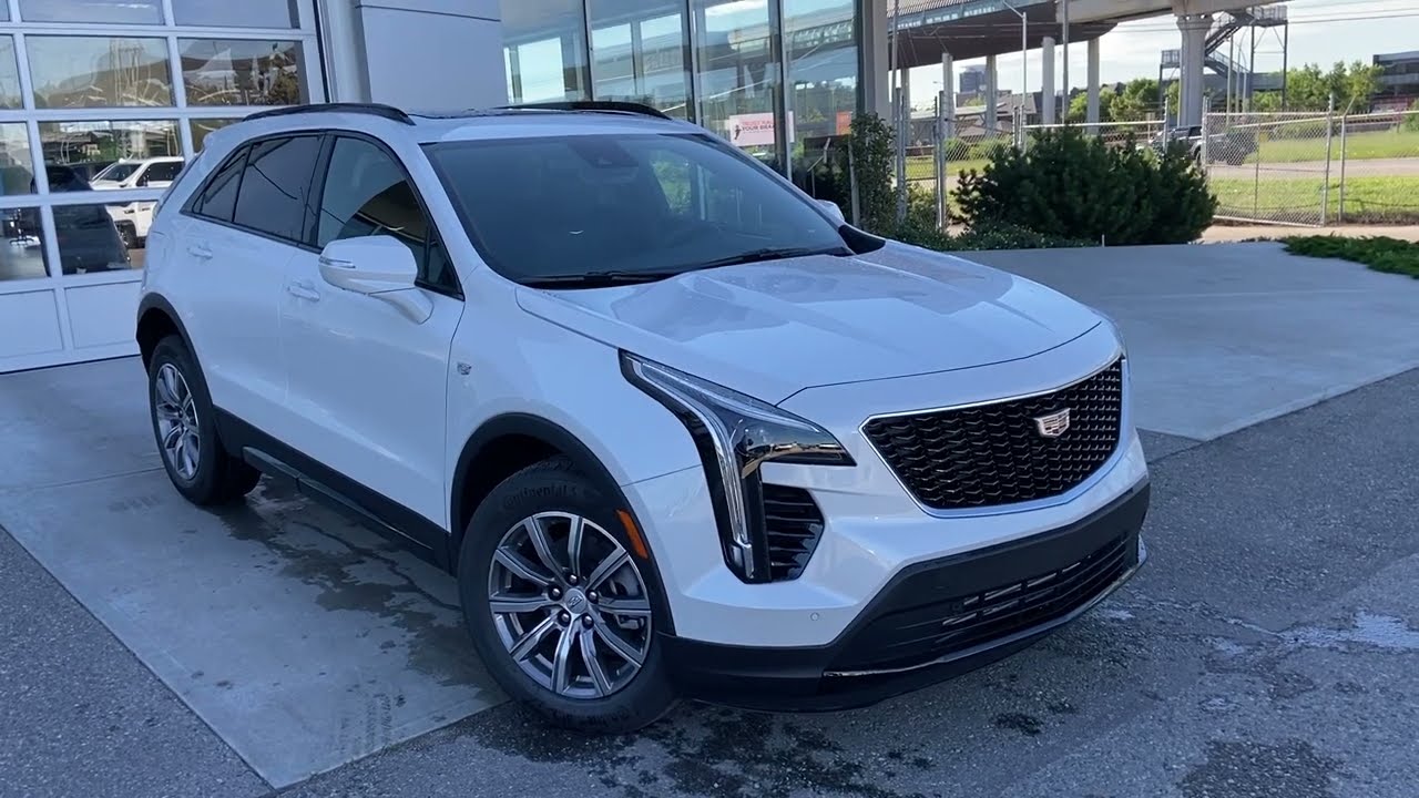 White 2023 Cadillac XT4 Sport AWD Review Calgary AB - Wolfe Calgary -  YouTube