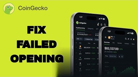 How To Fix And Solve Failed Opening On CoinGecko App | Easy Fix
