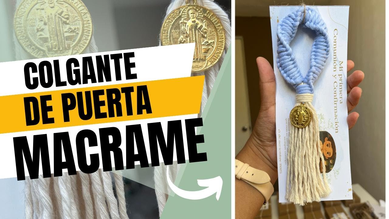 Tutorial COLGANTE para puerta de MACRAME
