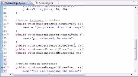 Java Game Development - 32 -  Final Mouse Input