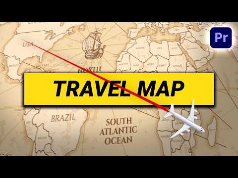 How to Create a TRAVEL MAP INTRO like INDIANA JONES in Premiere Pro