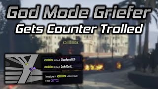 God Mode Oppressor Griefer Gets Counter Trolled Out of The Session (GTA Online)