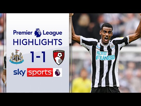 Isak secures point from the penalty spot | newcastle 1-1 bournemouth | premier league highlights