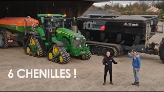 6 CHENILLES à l'ENGRAIS avec 8RX  TRANSBO & AMAZONE !