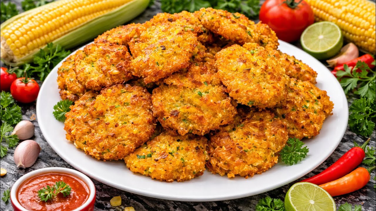 Perkedel Jagung Super Renyah di Luar, Lembut di Dalam! Bikin Nagih!