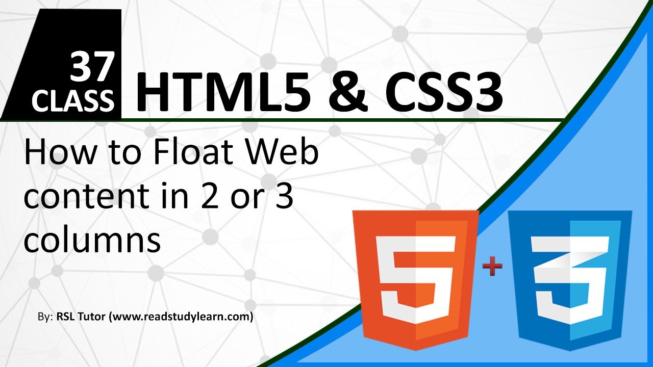 How to Create a Simple Website Layout design template Using HTML and ...
