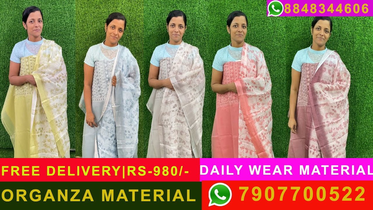 budget Friendly Organza Churidar Materials Online PurchaseCM140RS