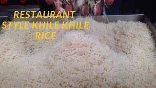 Restaurant Style Khile Khile Rice | Hotel Mein Rice Kaise Banate Hain Aur Kaise Rakhte Hai Recipe screenshot 4