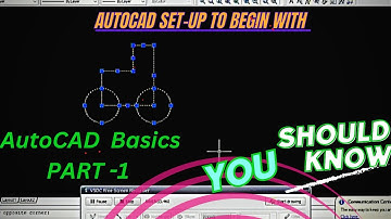 AutoCAD Workspace Setup for beginners (1/3 part) ,AutoCAD Basic Tutorial for Beginners, AutoCAD 2007