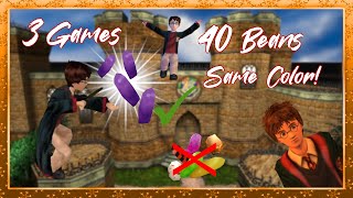 Can I collect 40 BEANS in 3 PC Harry Potter Games IF they can ONLY be ONE SPECIFIC COLOR?