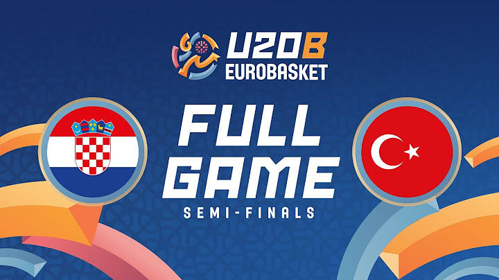 Semi-Finals | Croatia v Türkiye | Full Basketball Game | FIBA U20 EuroBasket 2025 Division B