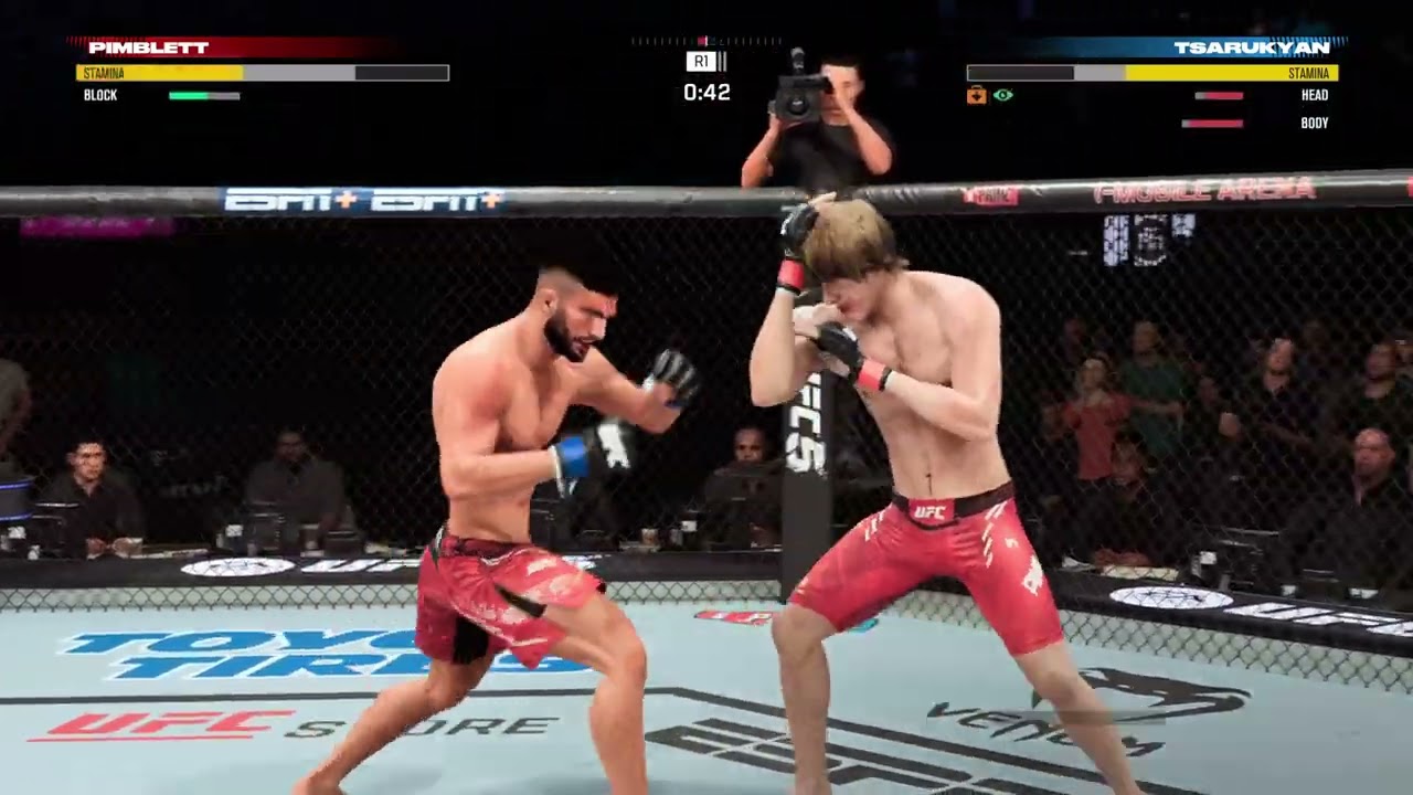 Биохазард (Pimblett) vs Дальнобой (Tsarukyan) - OFC 3 - 1/4 финала №3 - Бой 1 - EA SPORTS UFC 5