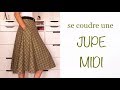 Tuto couture : la JUPE MIDI (avec zip, poches et ceinture) ✨ Marion Blush