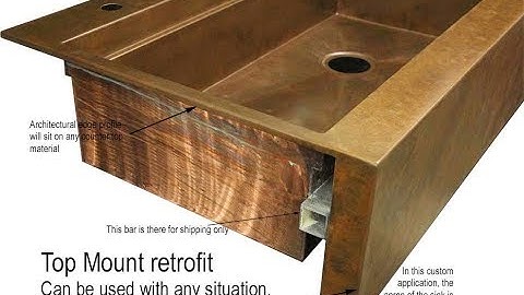 Retrofit Farm sink installation in existing cabinetry by Rachiele