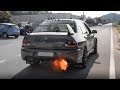 Mitsubishi lancer evolution viii mr fq340 w turbo antilag accelerations launch  onboard